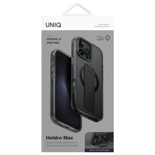 Kup Etui UNIQ Heldro Max Apple iPhone 16 Pro Max MagClick Charging czarny/vapour smoke - UNIQ1439 - {ean13} - Sklep Home Screen