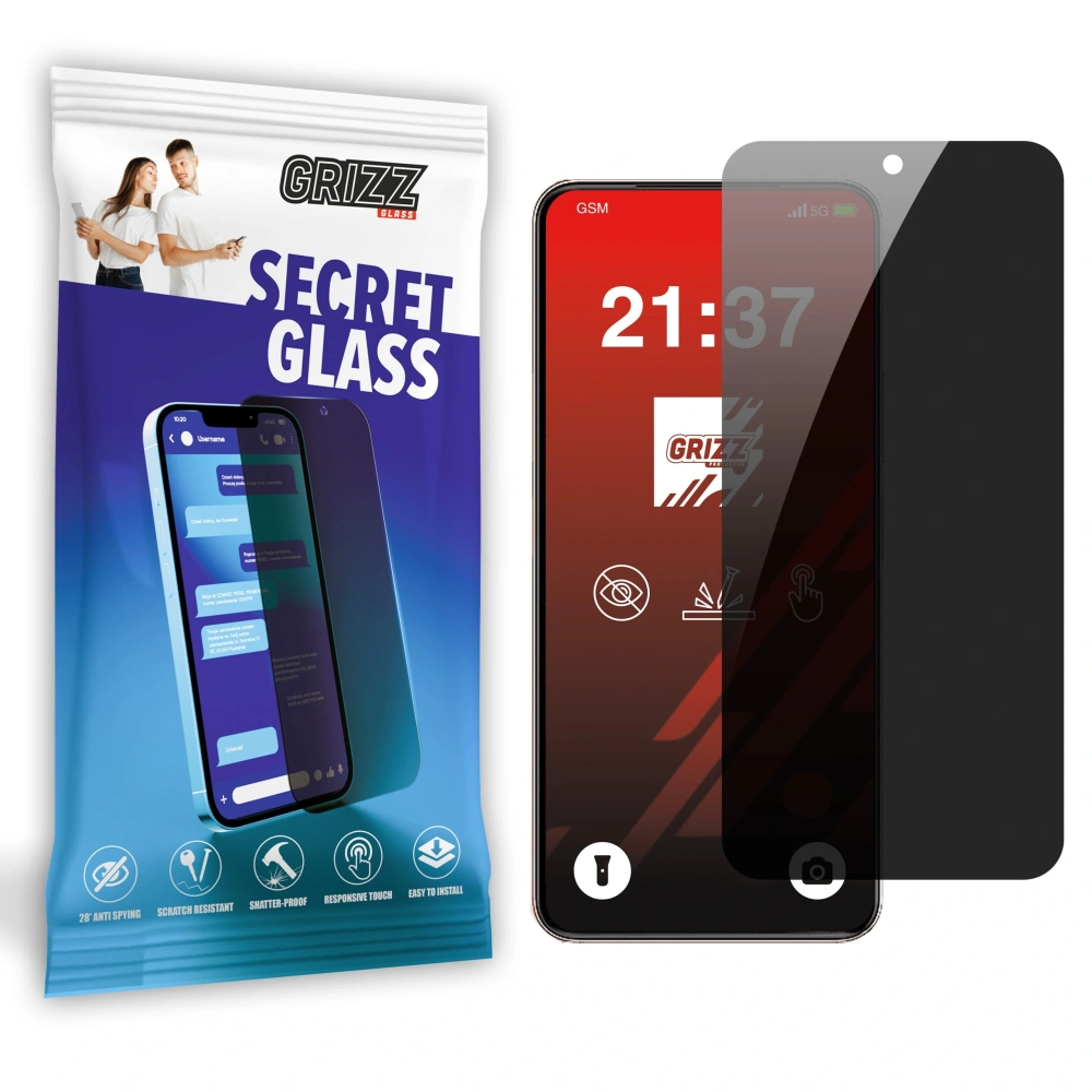 Matowe szkło prywatyzujące GrizzGlass SecretGlass do Vivo Y200 Plus