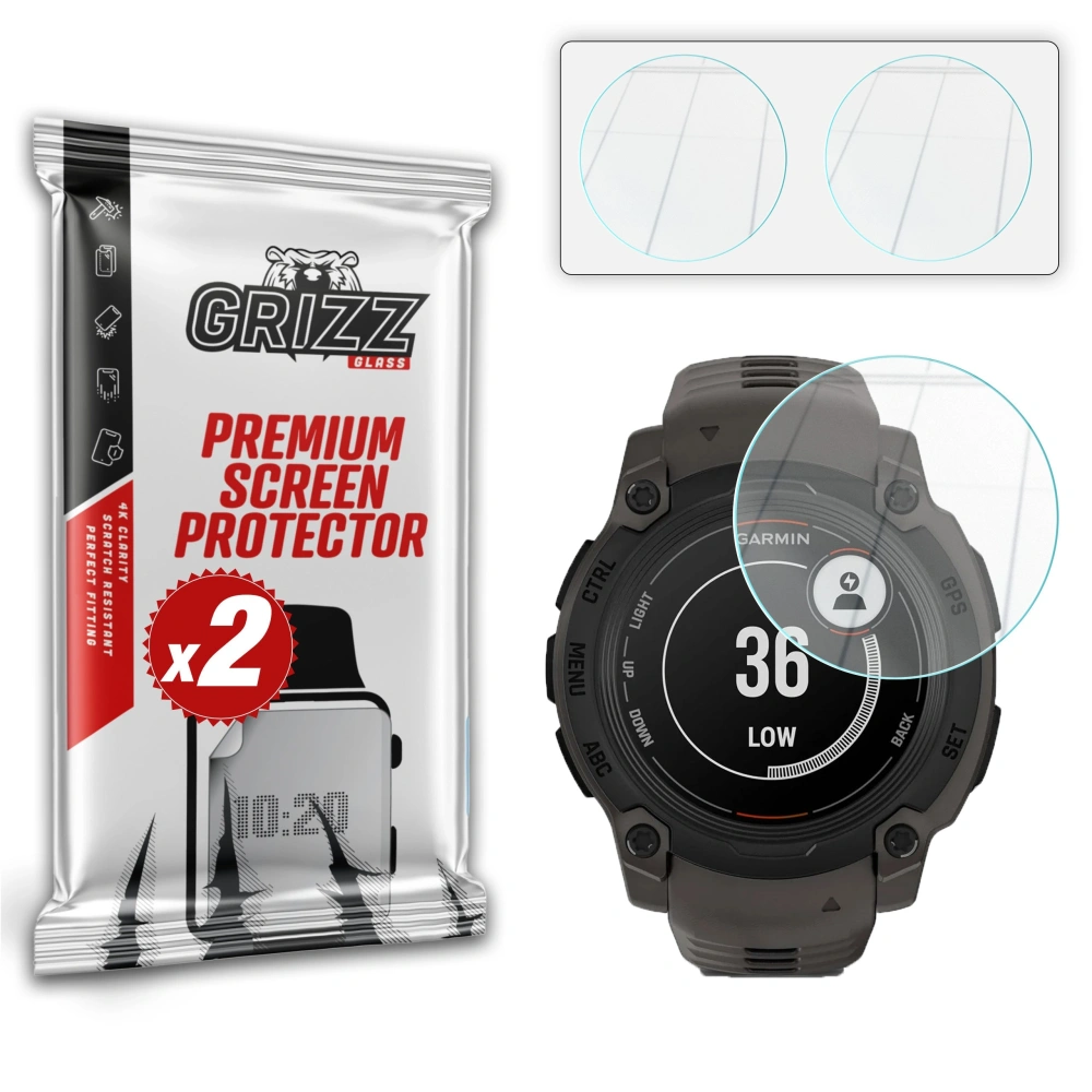Szkło hybrydowe GrizzGlass HybridGlass do Garmin Instinct E 40mm