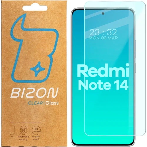 Kup Szkło hartowane Bizon Glass Clear 2 do Xiaomi Redmi Note 14 4G / 5G - BIZ8169 - {ean13} - Sklep Home Screen