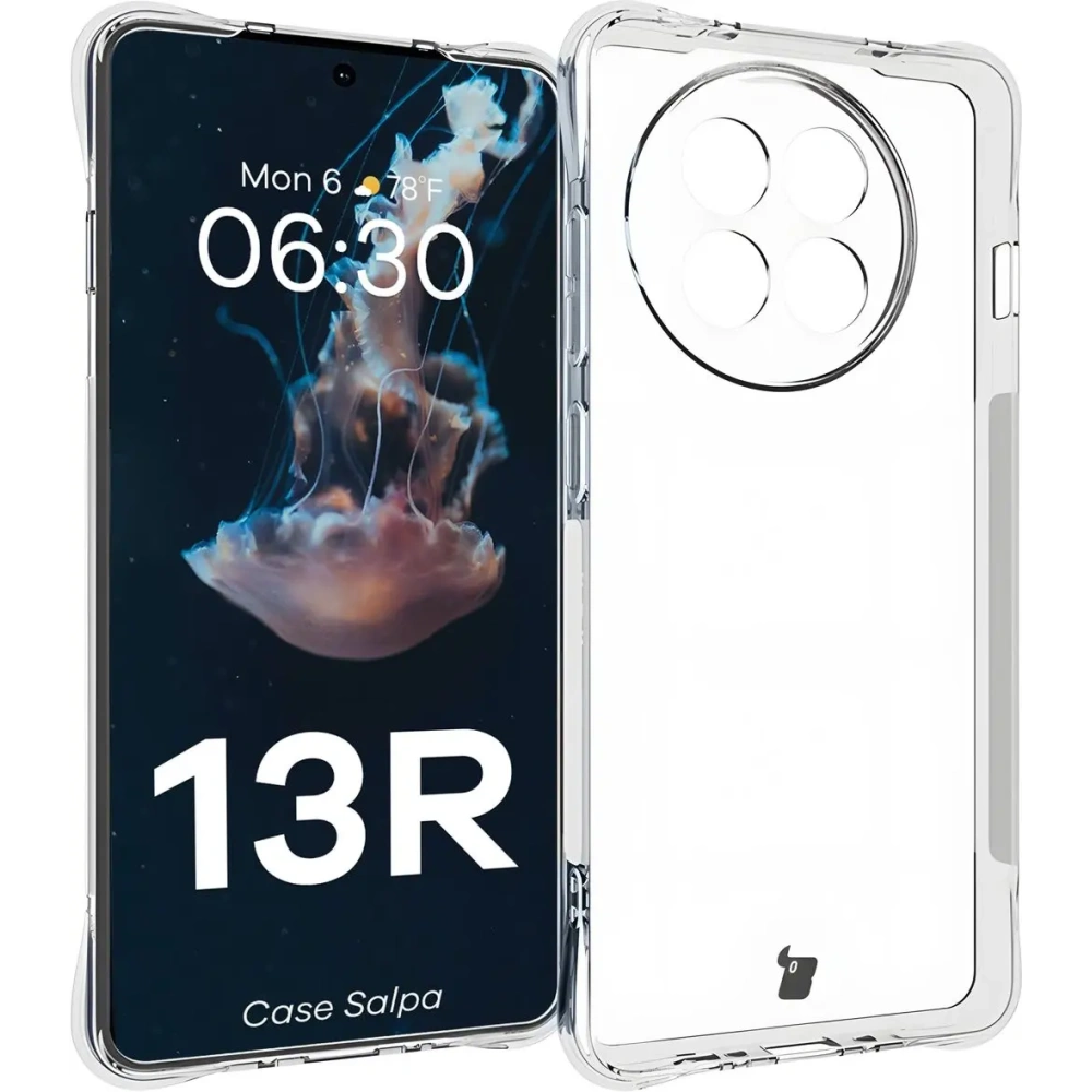 Elastyczne etui Bizon Case Salpa do OnePlus 13R przezroczyste