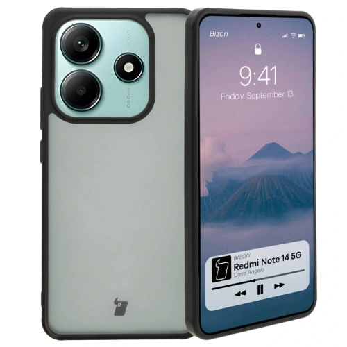 Kup Etui Bizon Case Angelo do Xiaomi Redmi Note 14 5G przydymione z czarną ramką - BIZ8173 - {ean13} - Sklep Home Screen