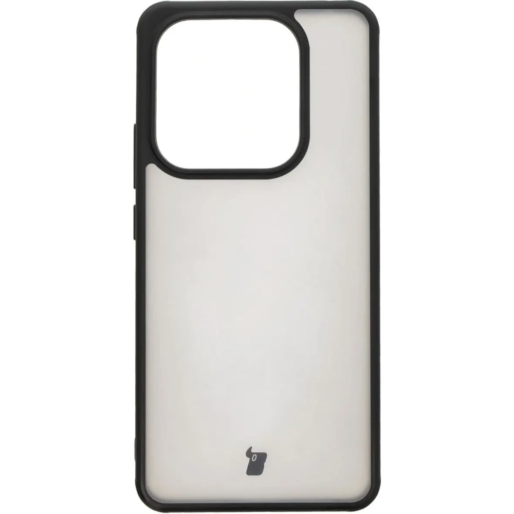 Etui Bizon Case Angelo do Xiaomi Redmi Note 14 5G przydymione z czarną ramką