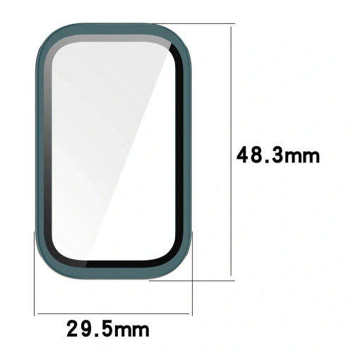 Kup Etui ze szkłem do zegarka Bizon Case+Glass Watch do Xiaomi Mi Smart Band 9 Active / Redmi Band 3 zielone - BIZ8174 - {ean13} - Sklep Home Screen