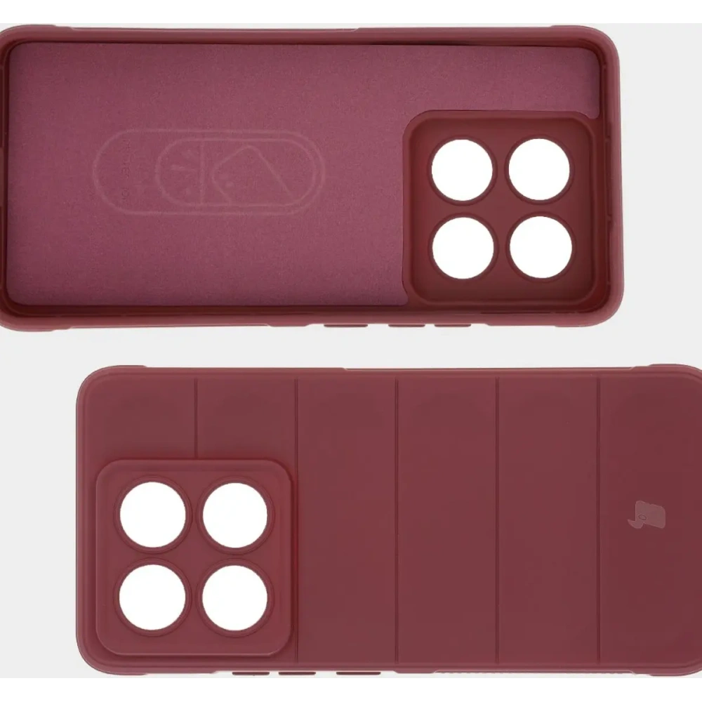 Pancerne etui Bizon Case Tur do Xiaomi 14T Pro ciemnofioletowe