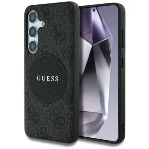 Kup Etui Guess 4G Round Patch Classic Logo MagSafe pro Samsung Galaxy S25+ Plus černé - GUE4247 - {ean13} - Sklep Home Screen