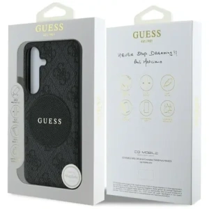 Kup Guess Patch Rotund 4G Logo Clasic MagSafe Samsung Galaxy S25+ Plus negru - GUE4247 - {ean13} - Sklep Home Screen
