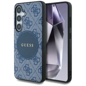 Kup Etui Guess 4G Round Patch Classic Logo MagSafe pro Samsung Galaxy S25+ Plus modré - GUE4248 - {ean13} - Sklep Home Screen