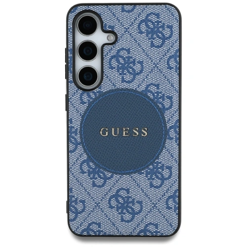 Kup Etui Guess 4G Round Patch Classic Logo MagSafe do Samsung Galaxy S25+ Plus niebieski - GUE4248 - {ean13} - Sklep Home Screen