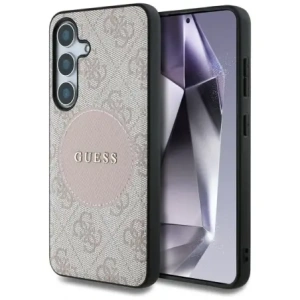 Buy Guess 4G Round Patch Classic Logo MagSafe Samsung Galaxy S25+ Plus pink - GUE4249 - {ean13} - Home Screen Store Europe