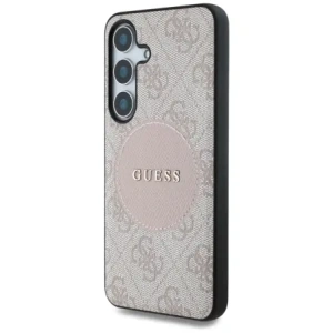 Kup Guess 4G Round Patch Classic Logo MagSafe Samsung Galaxy S25+ Plus roz - GUE4249 - {ean13} - Sklep Home Screen