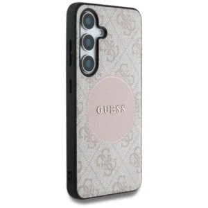 Kup Guess 4G Round Patch Classic Logo MagSafe Samsung Galaxy S25+ Plus roz - GUE4249 - {ean13} - Sklep Home Screen