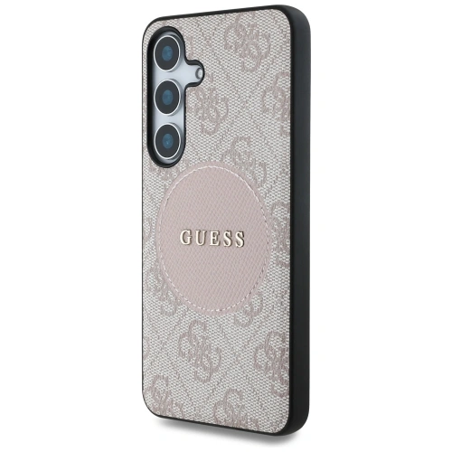 Kup Etui Guess 4G Round Patch Classic Logo MagSafe do Samsung Galaxy S25 różowy - GUE4250 - {ean13} - Sklep Home Screen
