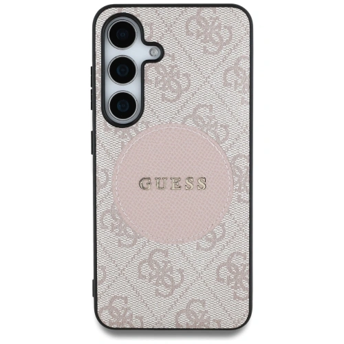 Kup Etui Guess 4G Round Patch Classic Logo MagSafe do Samsung Galaxy S25 różowy - GUE4250 - {ean13} - Sklep Home Screen