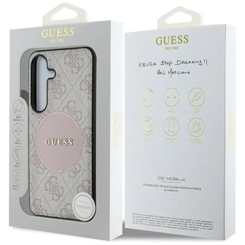 Kup Guess patch rotund 4G logo clasic MagSafe Samsung Galaxy S25 roz - GUE4250 - {ean13} - Sklep Home Screen