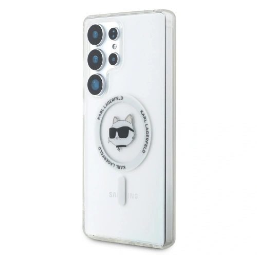 Buy Karl Lagerfeld Button Choupette Head Printed Logo MagSafe Samsung Galaxy S25 Ultra white - KLD21865 - {ean13} - Home Screen Store Europe