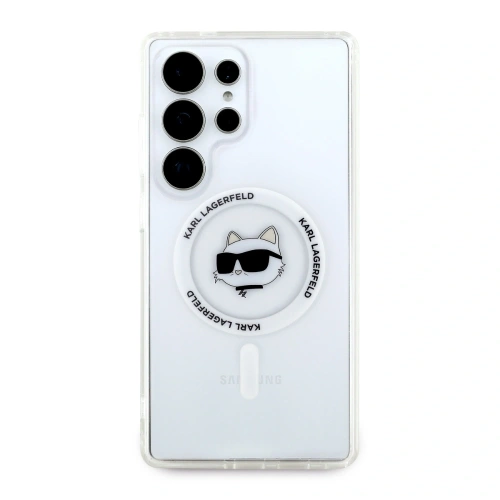Buy Karl Lagerfeld Button Choupette Head Printed Logo MagSafe Samsung Galaxy S25 Ultra white - KLD21865 - {ean13} - Home Screen Store Europe