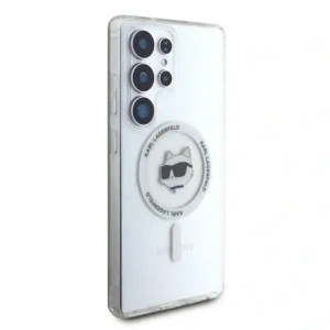 Kup Karl Lagerfeld Button Choupette Kopf Druck Logo MagSafe Samsung Galaxy S25 Ultra weiß - KLD21865 - {ean13} - Sklep Home Screen