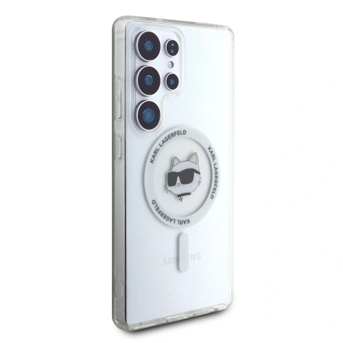 Buy Karl Lagerfeld Button Choupette Head Printed Logo MagSafe Samsung Galaxy S25 Ultra white - KLD21865 - {ean13} - Home Screen Store Europe