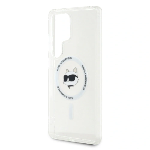 Kup Etui Karl Lagerfeld Button Choupette Head Printed Logo MagSafe Samsung Galaxy S25 Ultra bílý - KLD21865 - {ean13} - Sklep Home Screen