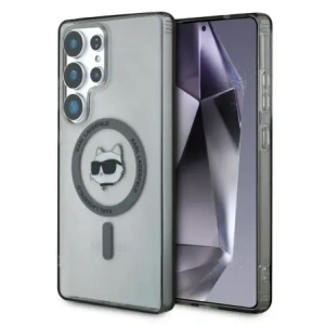 Kup Karl Lagerfeld Button Choupette Kopf Druck Logo MagSafe Samsung Galaxy S25 Ultra schwarz - KLD21866 - {ean13} - Sklep Home Screen