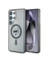 Karl Lagerfeld Button Choupette Head Printed Logo MagSafe Samsung Galaxy S25 Ultra black
