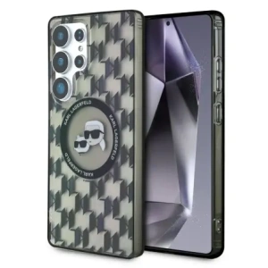 Buy Karl Lagerfeld Button Karl & Choupette Heads On KL Pattern MagSafe Samsung Galaxy S25 Ultra black - KLD21867 - {ean13} - Home Screen Store Europe