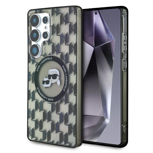 Buy Karl Lagerfeld Button Karl & Choupette Heads On KL Pattern MagSafe Samsung Galaxy S25 Ultra black - KLD21867 - {ean13} - Home Screen Store Europe
