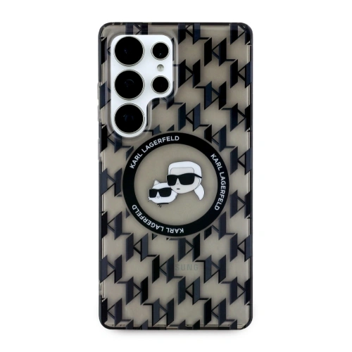 Buy Karl Lagerfeld Button Karl & Choupette Heads On KL Pattern MagSafe Samsung Galaxy S25 Ultra black - KLD21867 - {ean13} - Home Screen Store Europe