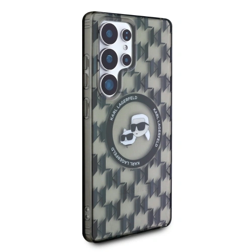 Buy Karl Lagerfeld Button Karl & Choupette Heads On KL Pattern MagSafe Samsung Galaxy S25 Ultra black - KLD21867 - {ean13} - Home Screen Store Europe