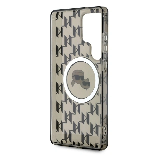 Buy Karl Lagerfeld Button Karl & Choupette Heads On KL Pattern MagSafe Samsung Galaxy S25 Ultra black - KLD21867 - {ean13} - Home Screen Store Europe