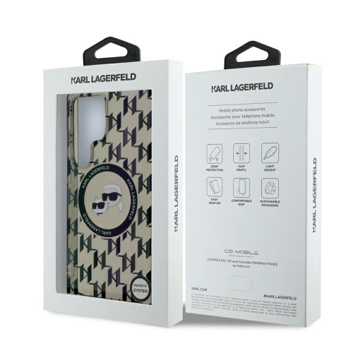 Buy Karl Lagerfeld Button Karl & Choupette Heads On KL Pattern MagSafe Samsung Galaxy S25 Ultra black - KLD21867 - {ean13} - Home Screen Store Europe