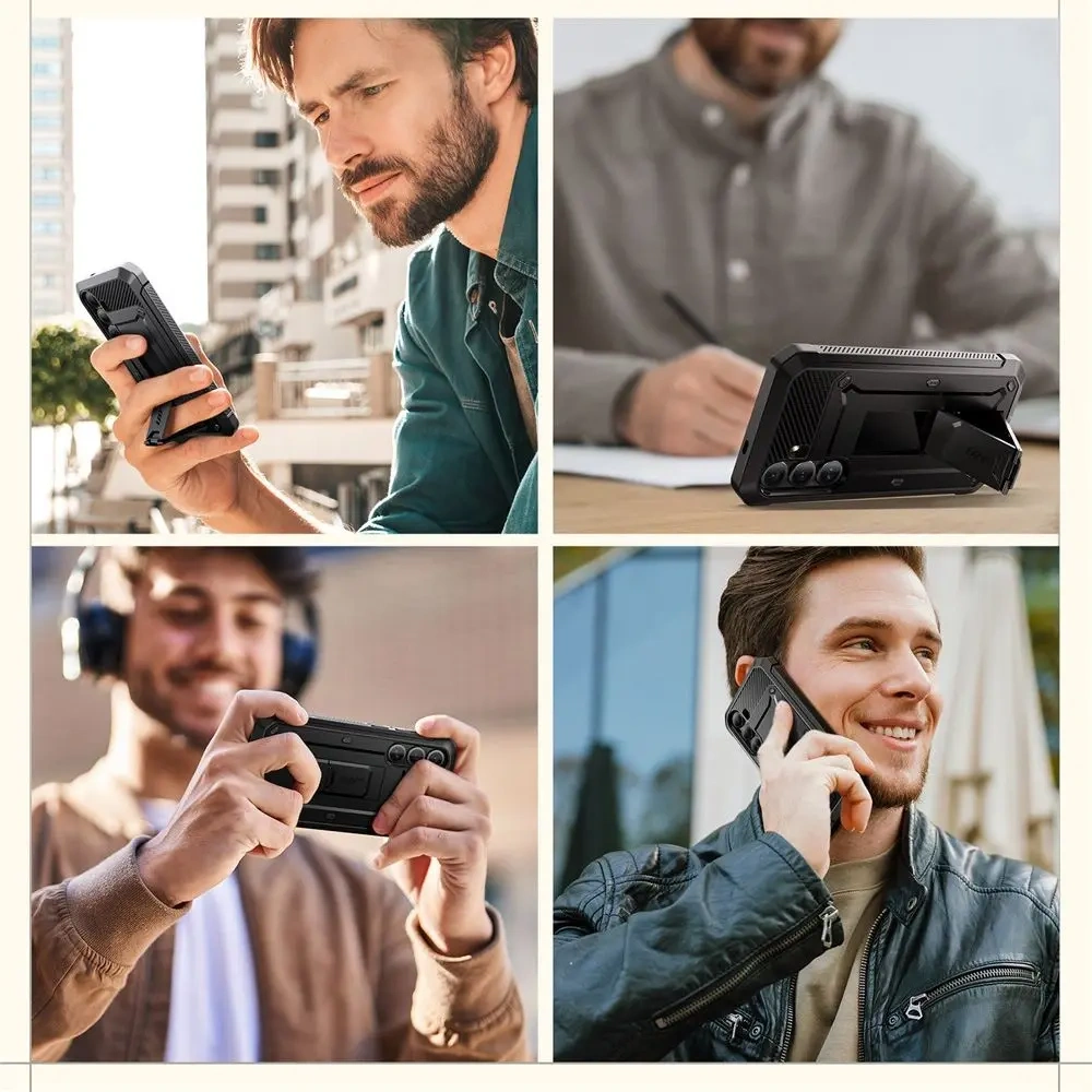 Etui Supcase Unicorn Beetle Pro 2-set Samsung Galaxy S25 Black