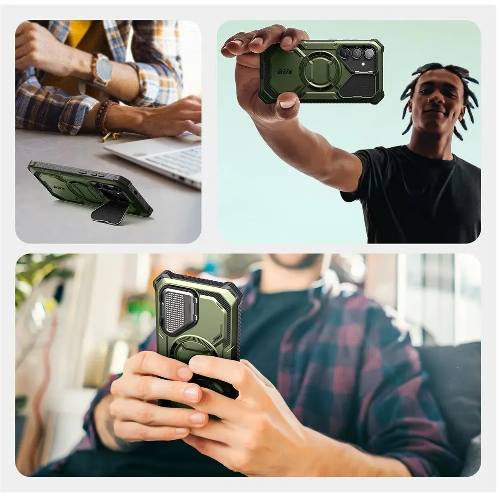 Etui Supcase IBLSN ArmorBox Mag MagSafe Samsung Galaxy S25 Guldan