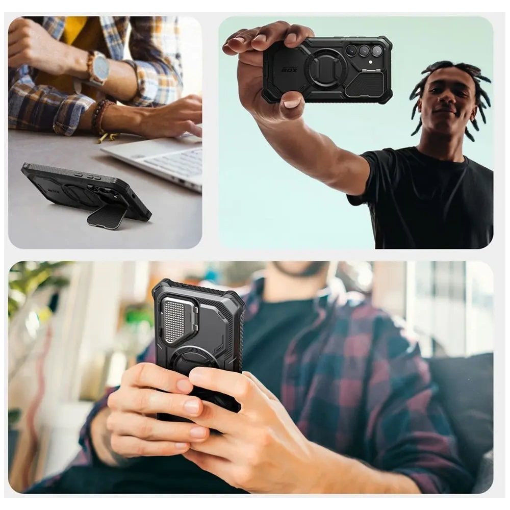 Etui Supcase IBLSN ArmorBox Mag MagSafe Samsung Galaxy S25+ Plus Black