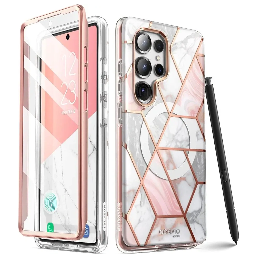 Etui Supcase Cosmo Mag MagSafe Samsung Galaxy S25 Ultra Marble