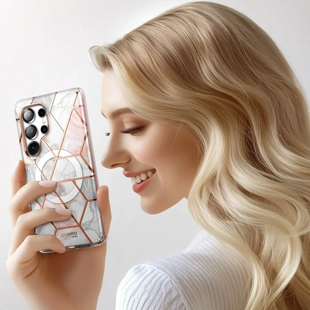 Etui Supcase Cosmo Mag MagSafe Samsung Galaxy S25 Ultra Marble