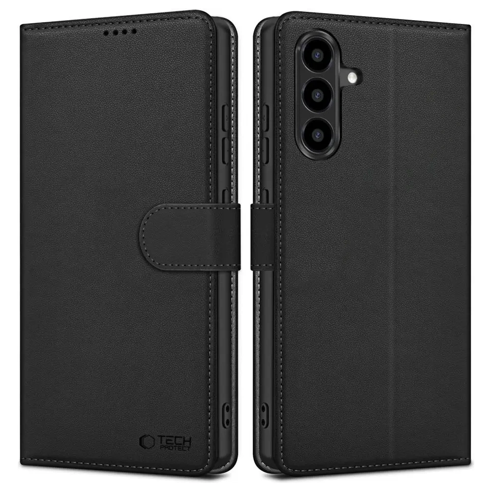 Etui z klapką Tech-Protect Wallet Samsung Galaxy A36 5G Matte Black