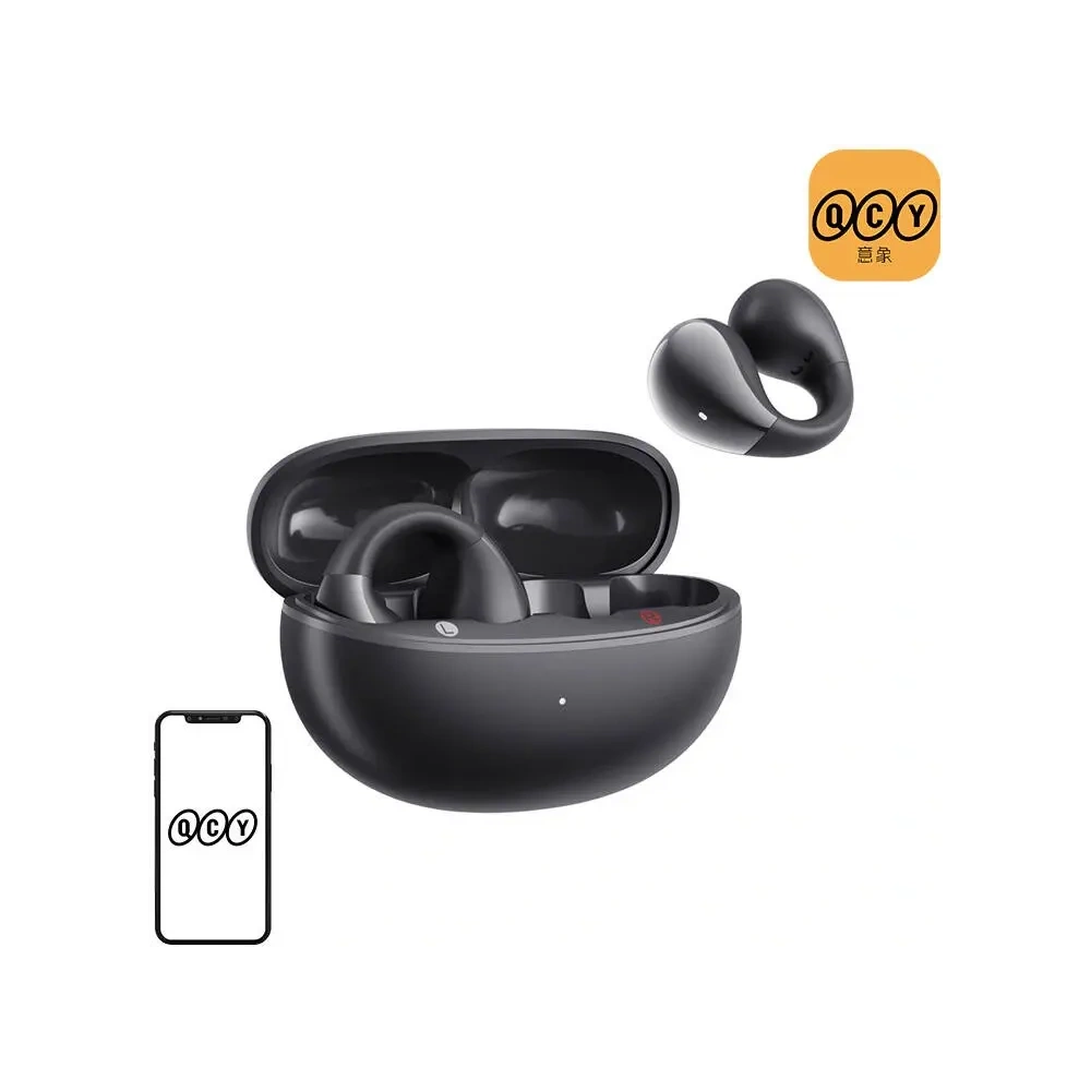 Bezprzewodowe słuchawki z klipsem QCY Crossky Clip T33 (czarne)