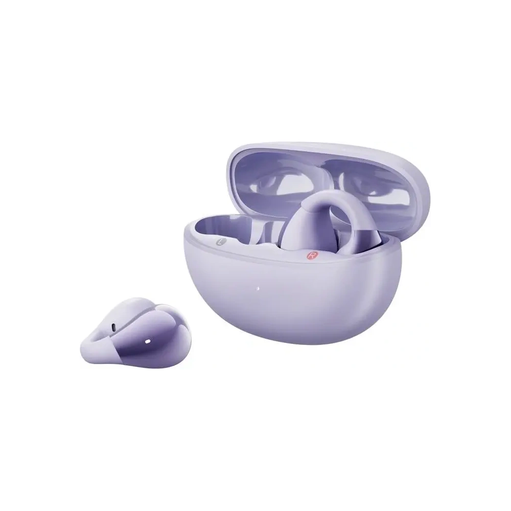 Bezprzewodowe słuchawki z klipsem QCY Crossky Clip T33 (fioletowe)