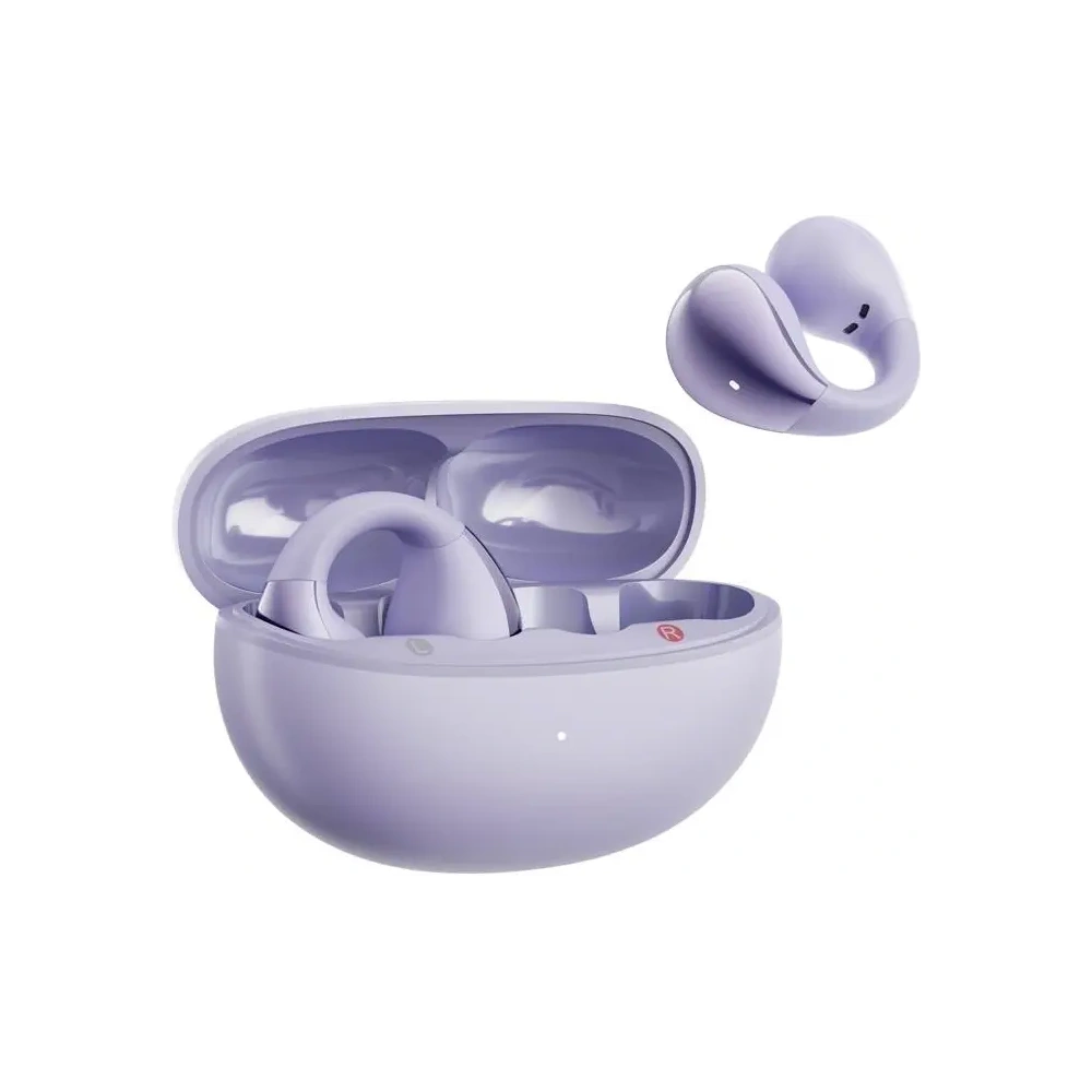 Bezprzewodowe słuchawki z klipsem QCY Crossky Clip T33 (fioletowe)