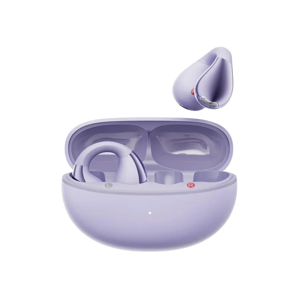 Bezprzewodowe słuchawki z klipsem QCY Crossky Clip T33 (fioletowe)