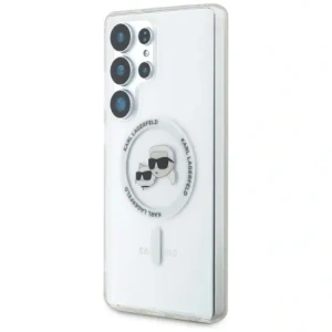 Buy Karl Lagerfeld Button Karl & Choupette Heads Printed Logo MagSafe Samsung Galaxy S25 Ultra white - KLD21868 - {ean13} - Home Screen Store Europe