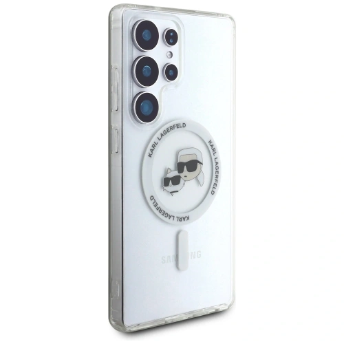Buy Karl Lagerfeld Button Karl & Choupette Heads Printed Logo MagSafe Samsung Galaxy S25 Ultra white - KLD21868 - {ean13} - Home Screen Store Europe