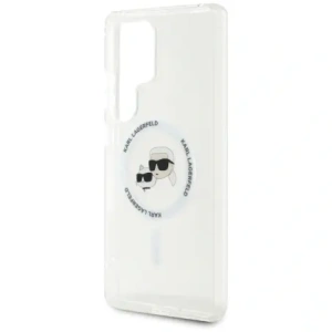 Buy Karl Lagerfeld Button Karl & Choupette Heads Printed Logo MagSafe Samsung Galaxy S25 Ultra white - KLD21868 - {ean13} - Home Screen Store Europe