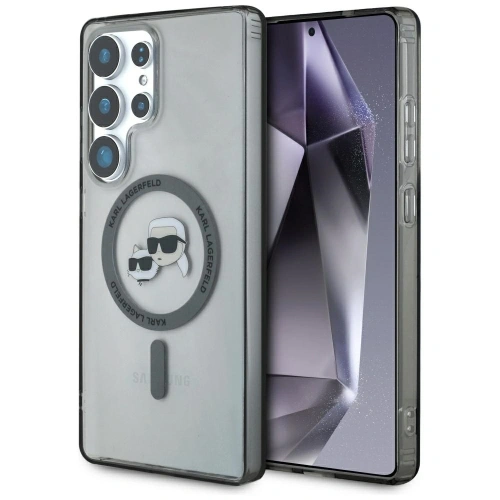 Buy Karl Lagerfeld Button Karl & Choupette Heads Printed Logo MagSafe Samsung Galaxy S25 Ultra black - KLD21869 - {ean13} - Home Screen Store Europe
