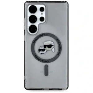 Kup Etui Karl Lagerfeld Tlačítko Karl & Choupette Hlavy Tištěné Logo MagSafe Samsung Galaxy S25 Ultra černé - KLD21869 - {ean13} - Sklep Home Screen
