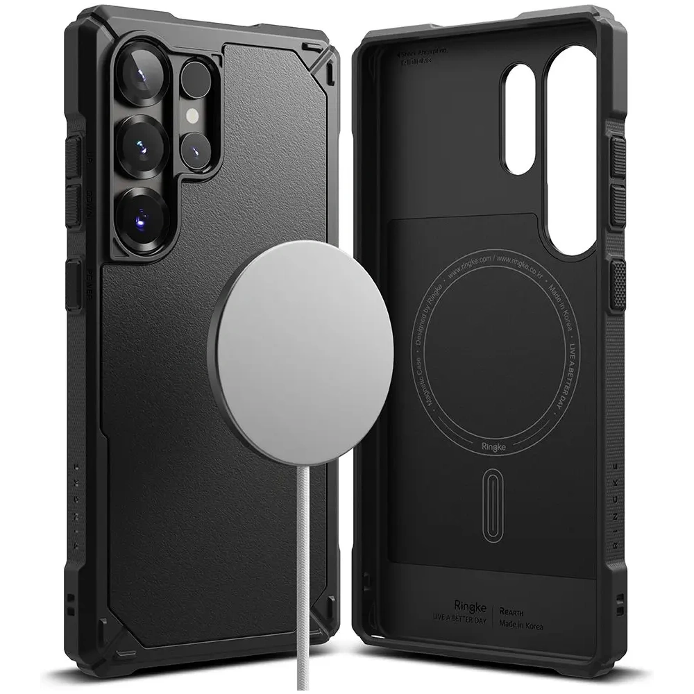 Etui Ringke Rugged Gear Magnetic MagSafe Samsung Galaxy S25 Ultra Black