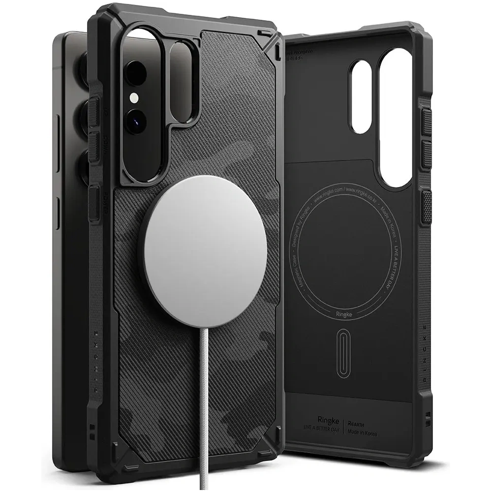 Etui Ringke Rugged Gear Magnetic MagSafe Samsung Galaxy S25 Ultra Camo Black