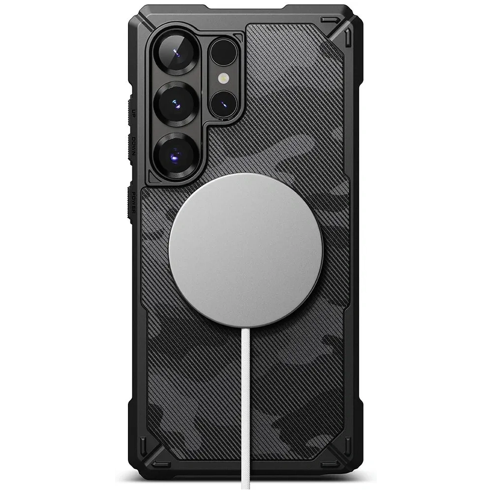 Etui Ringke Rugged Gear Magnetic MagSafe Samsung Galaxy S25 Ultra Camo Black